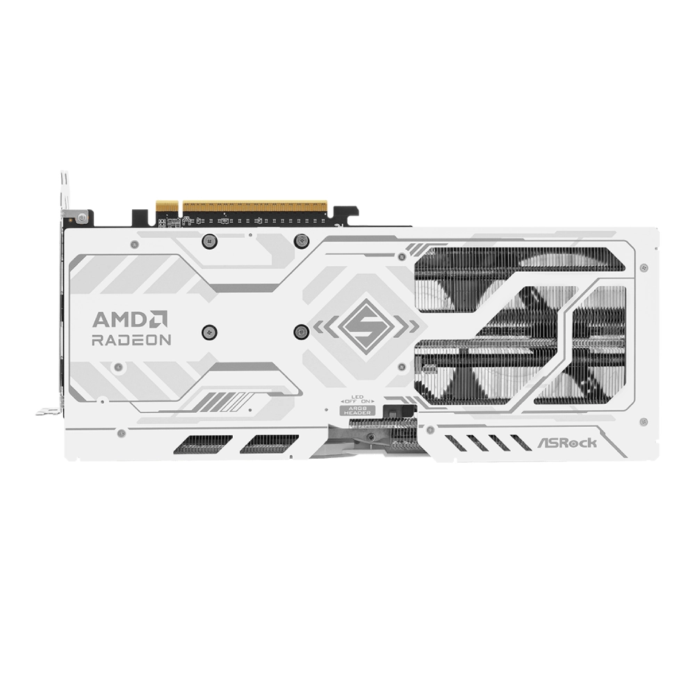 Asrock Graphic Card AMD Radeon RX 9060 XT Steel Legend 16GB DDR6 OC Triple Fan view 3